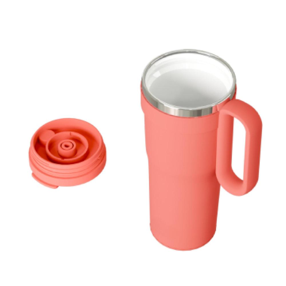 Gobelet isotherme en céramique de 30 oz / 900 ml avec couvercle à vis et poignée portable de Credrink Factory Direct