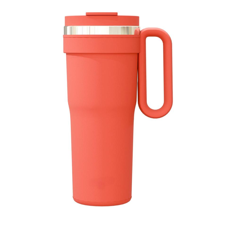 Gobelet isotherme en céramique de 30 oz / 900 ml avec couvercle à vis et poignée portable de Credrink Factory Direct