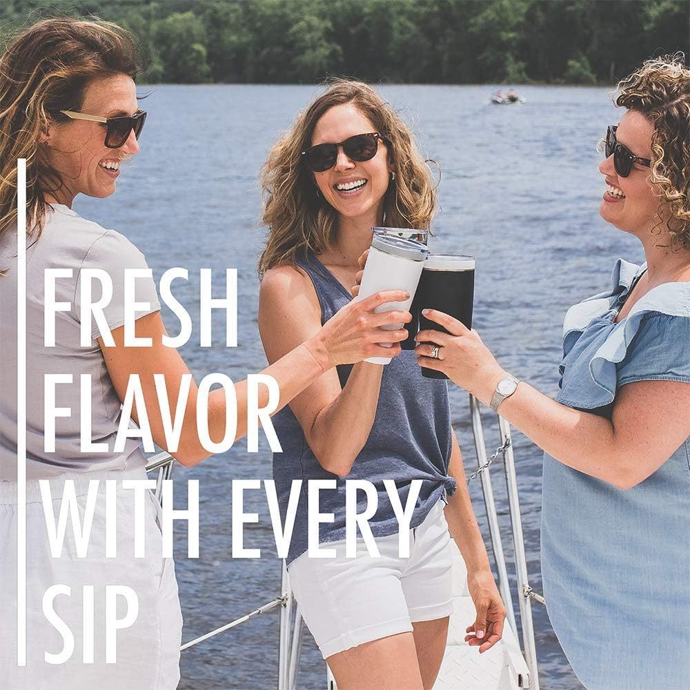 Credrink Ceramic travel car tumbler reusable cup with ceramic Lining ceramic insulated mug with lid