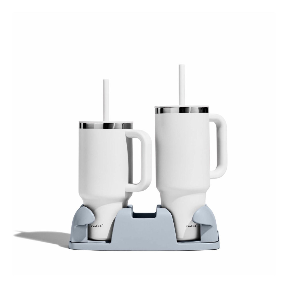 Gobelet de voyage credrink en acier inoxydable isolé sous vide avec couvercle et paille pour eau froide et boissons pour le sport, l'école, le travail, la voiture, les voyages, les week-ends