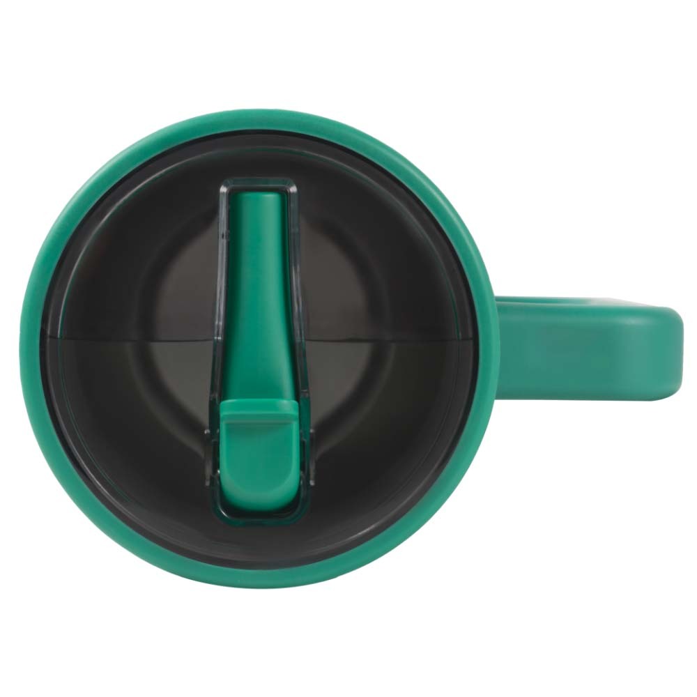 Gobelet moderne de 30 oz avec poignée et paille à bascule simple pour voiture, bouteille d'eau résistante aux fuites, réutilisable, isolée, base en caoutchouc et acier inoxydable