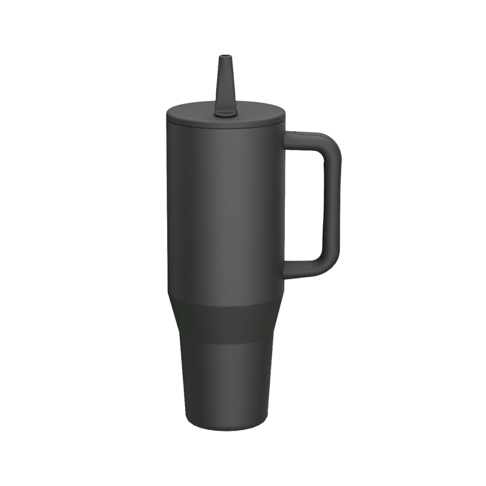 credrink Gobelet moderne de 40 oz avec poignée, paille à bascule simple, porte-gobelet de voiture, bouteille d'eau résistante aux fuites, réutilisable, isolée, en acier inoxydable, cadeaux pour femmes et hommes