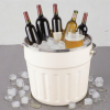 Credrink  Factory Direct wholesale Insulated Ice Bucket with Lid 270oz customized Stainless Steel Double Wall Ice Bucket with plasitc Lid & Comfortable Carry Handle Large Ice Buckets for Parties with Lid