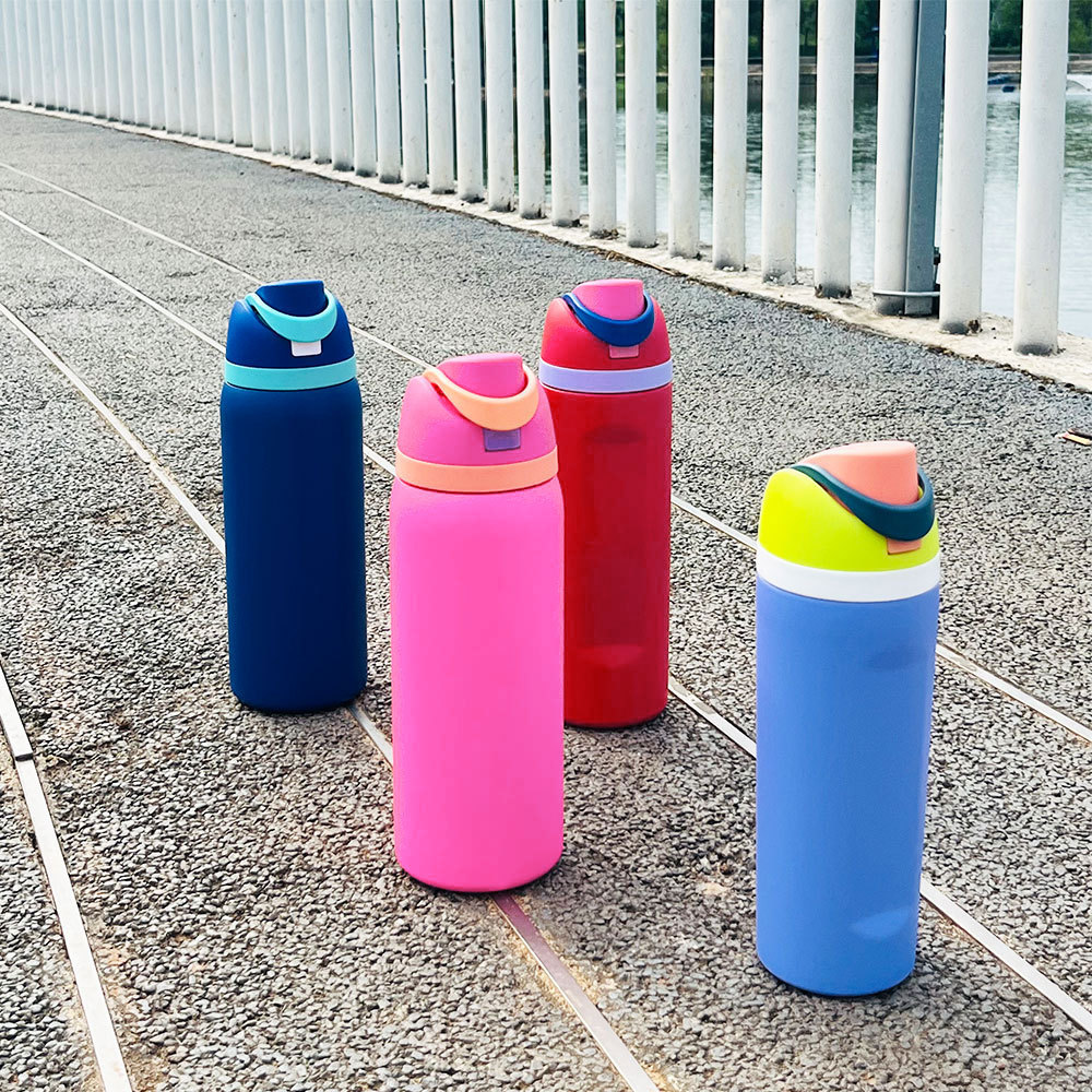 Credrink 19oz 24oz 32oz Owala FreeSip Insulated Stainless Steel Water Bottle with Straw for Sports Travel and School BPA-Free Sports Water Bottle Iced Breeze Credrink 19oz 24oz 32oz Owala FreeSip Insulated Stainless Steel Water Bottle with Straw for Sports Travel and School BPA-Free Sports Water Bottle Iced Breeze