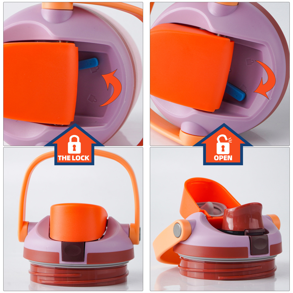 Credrink  Factory Direct wholesale STOCKED freesip water bottle with handle lid  30oz freesip fruits water flask