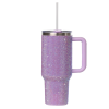 Credrink 40oz Tumbler with Handle-Glitter Tumbler, Rhinestones Tumbler Bling Cups Stainless Steel Water Bottle Diamond Studded Tumbler for Women-Birthday Gifts for Women