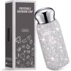 Credrink Rhinestone Water Bottle, Bling Diamond Water Bottle Christmas Gifts for Women Stainless Steel Thermal Bottle Refillable Insulated Cup Glitter Water Bottles for Women Bottles, 260 ml