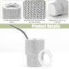 Credrink  Mini Tumbler Shot Glass Diamond Shot Glass Stainless Steel Bling Tumbler with Straw and Lid Shot Glass Tumbler for Champagne Cocktails Beer Parties Travel