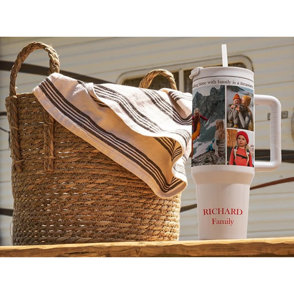 Credrink Factory Direct wholesale Sublimation Blanks Sublimation 40oz/1200ml White Stainless Steel White Travel Tumbler with Flip Lid & Straw(Gray White Soft Grip Handle)