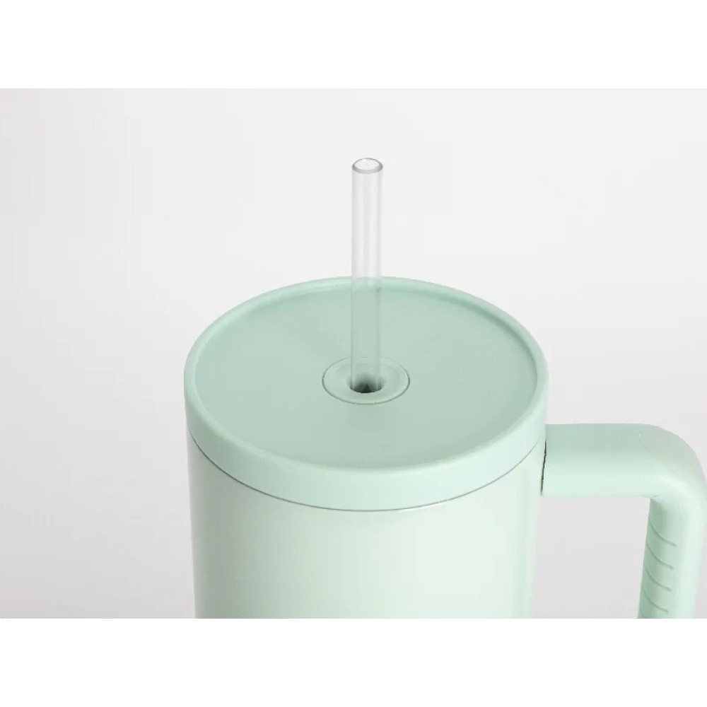 Credrink  Factory Direct wholesale 40oz/1200ml Stainless Steel Travel Tumbler with Soft Grip Handle & Straw