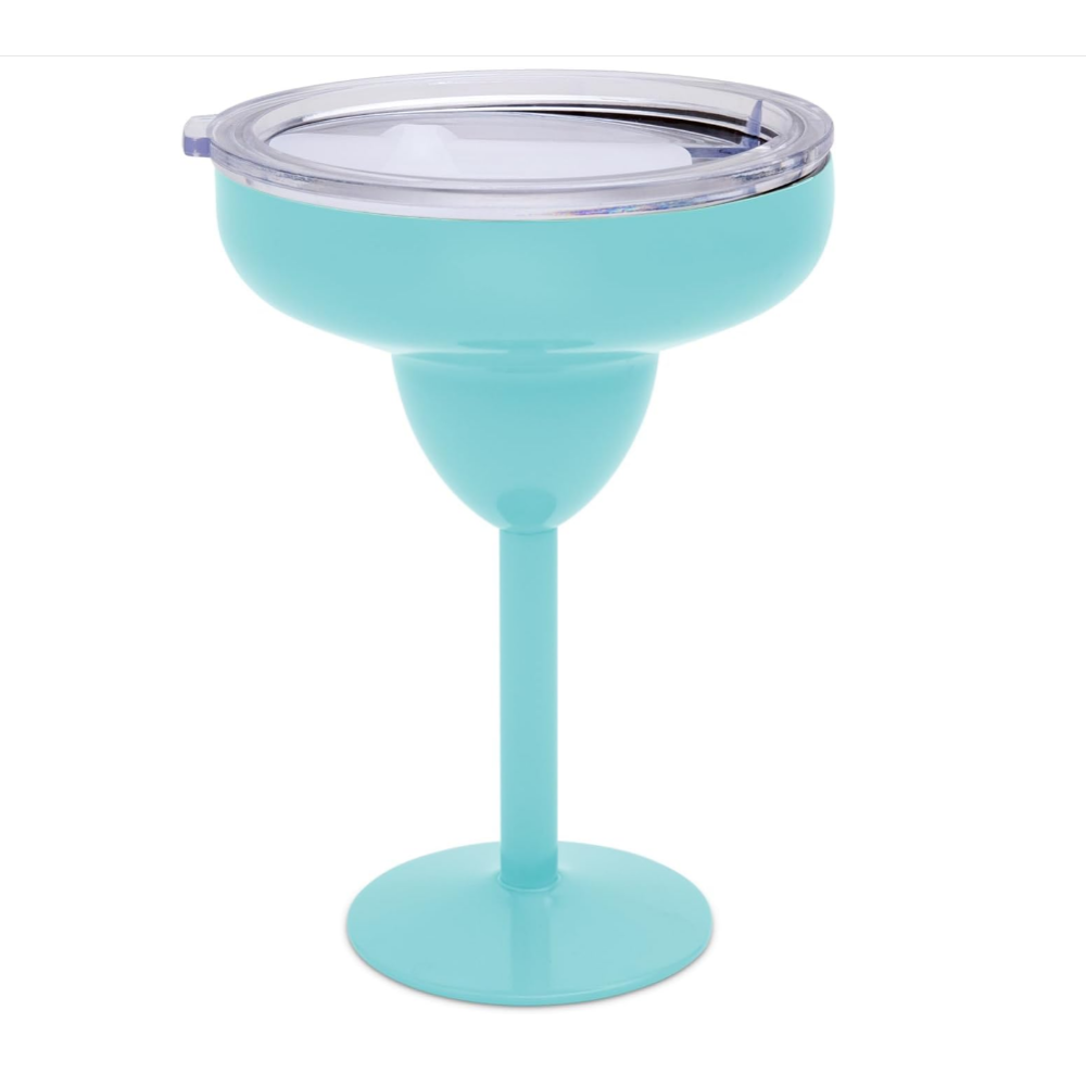 Vaso de margarita de metal sellado al vacío con tapa de Credrink, taza de acero con aislamiento para vacaciones