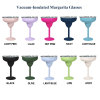 Credrink Vacuum-Sealed Metal Margarita Glass with Lid Insulated Tumbler Mug Steel Cup for Vacation