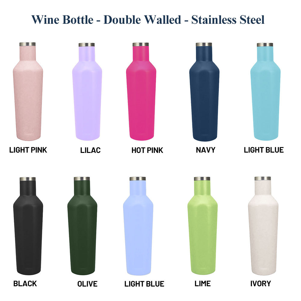 Botella de vino Credrink, termo de acero inoxidable con doble pared y aislamiento al vacío, nueva forma