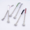 Credrink Yerba Mate Bombilla Gourd Drinking Filter Straws 304 Food-Grade Stainless Steel 19.5cm Long Spoon Bombillas Straws for Mate Tea Set