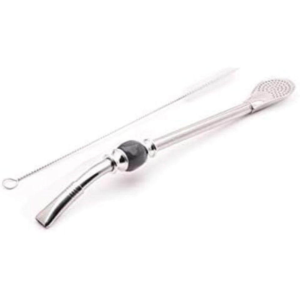 Pajitas Credrink Premium para Yerba Mate Bombilla Mate reutilizable de acero inoxidable con bolitas de colores Bombilla para tomar Mate y set de accesorios Bombilla con filtro de cabezal desmontable