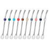 Credrink Premium Yerba Mate straws Reusable stainless steel Bombilla Mate straw with colorful beads Bombilla for Mate gourd drinking and Bombilla set accessories with removable head filter