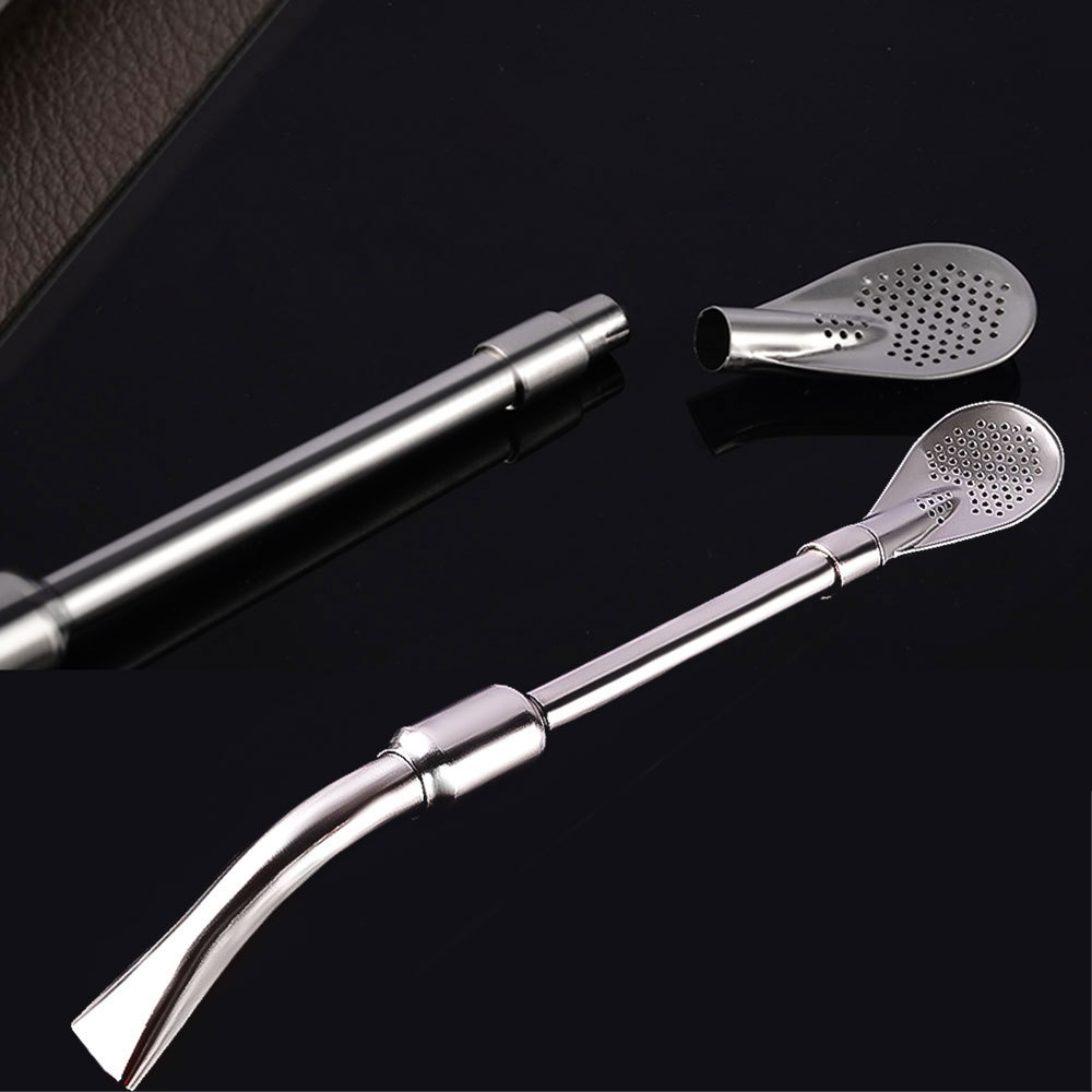 Pajitas de metal reutilizables Credrink, pajitas de acero inoxidable desmontables, bombillas para yerba mate, agua, té, pajitas con filtro, fácil de limpiar