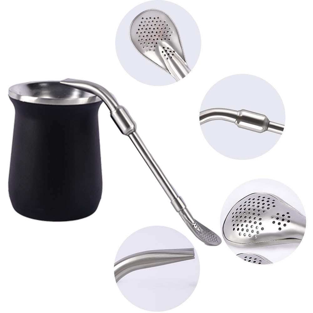 Pajitas de metal reutilizables Credrink, pajitas de acero inoxidable desmontables, bombillas para yerba mate, agua, té, pajitas con filtro, fácil de limpiar