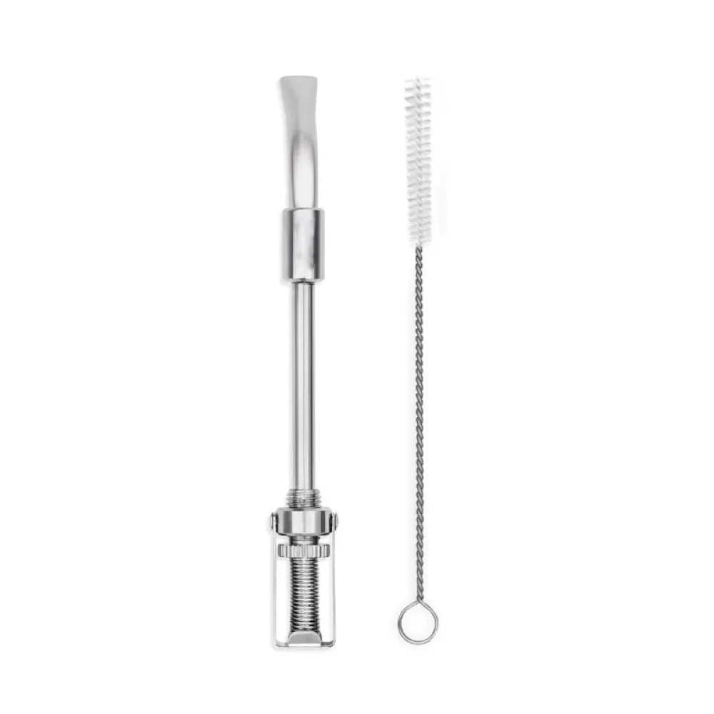 Credrink yerba mate bombilla round version with spring straw yerba mate tea fliter spoon straw