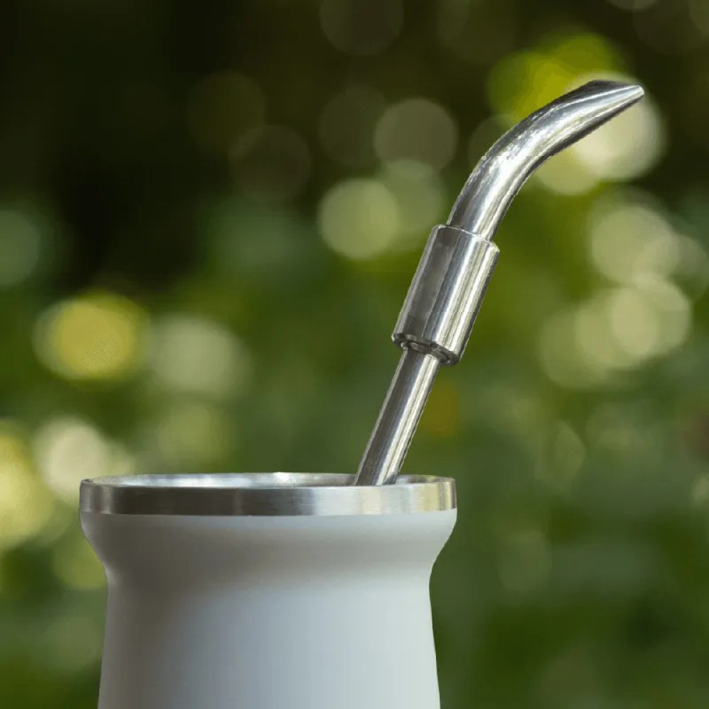 Credrink yerba mate bombilla round version with spring straw yerba mate tea fliter spoon straw
