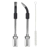 Credrink yerba mate bombilla square version with spring straw yerba mate tea fliter spoon straw