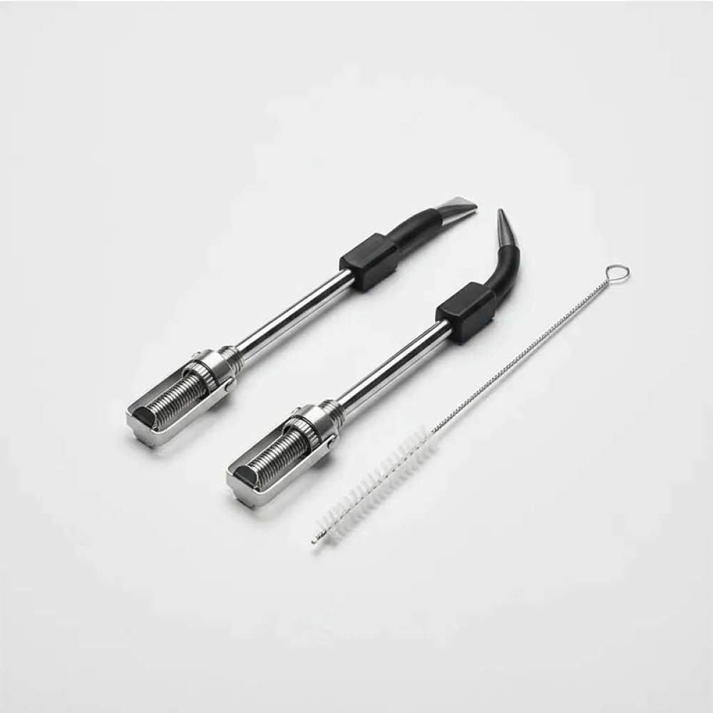 Credrink yerba mate bombilla square version with spring straw yerba mate tea fliter spoon straw