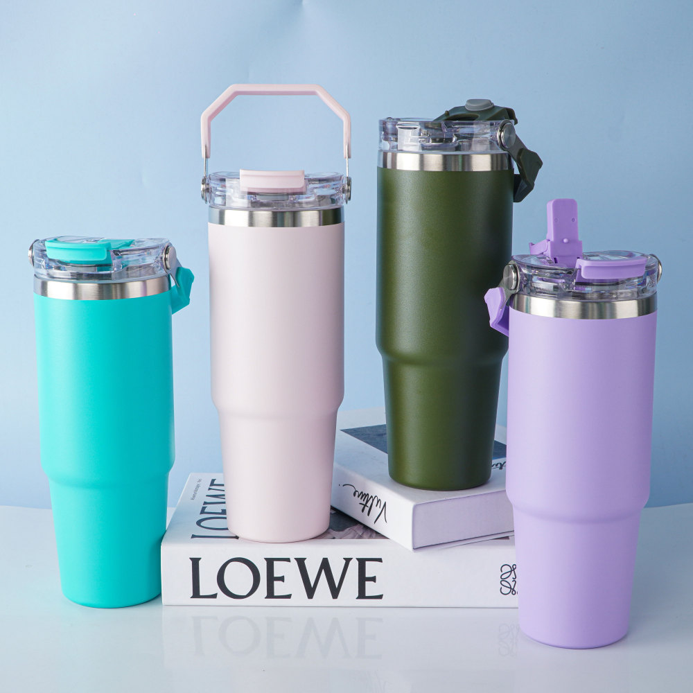 Credrink  Factory Direct wholesale vacuum insulated buffer flask free sip water bottle flask with handle sip lid  leak-proof