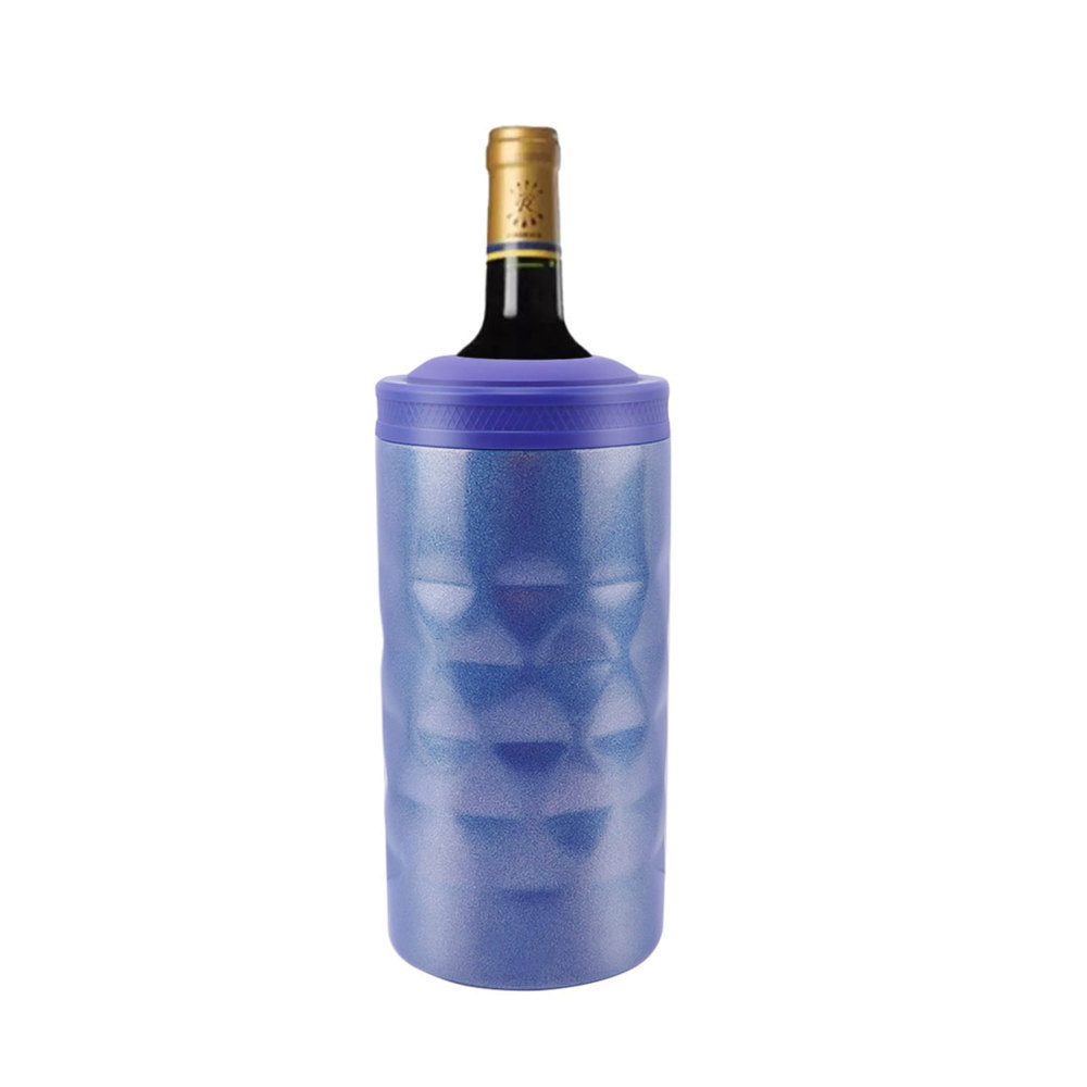 Seau à vin isotherme portable Credrink Wine Cooler - Refroidisseur à vin pour bouteilles - Convient aux bouteilles standard de 750 ml - Seau à champagne sans glace - Un cadeau d'hôtesse parfait pour les amateurs de vin
