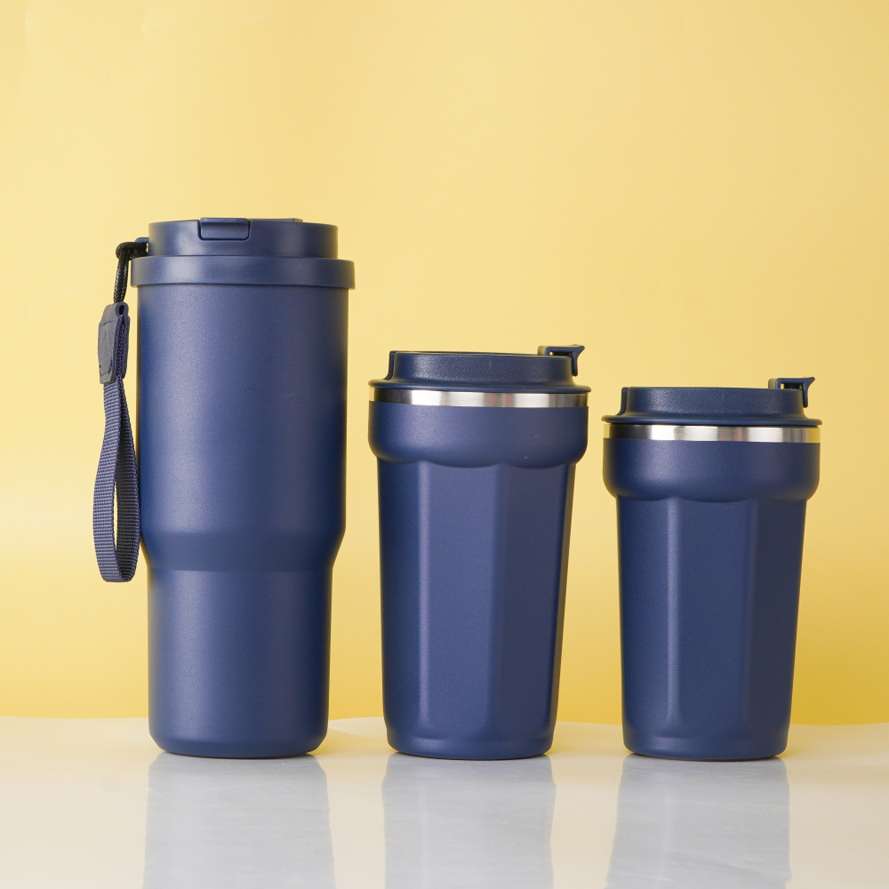 Vaso de viaje Credrink Coffee de 26 oz, 16 oz y 14 oz, taza térmica con tapa funcional 2 en 1, a prueba de fugas, para bebidas frías y calientes, taza térmica reutilizable de acero inoxidable.