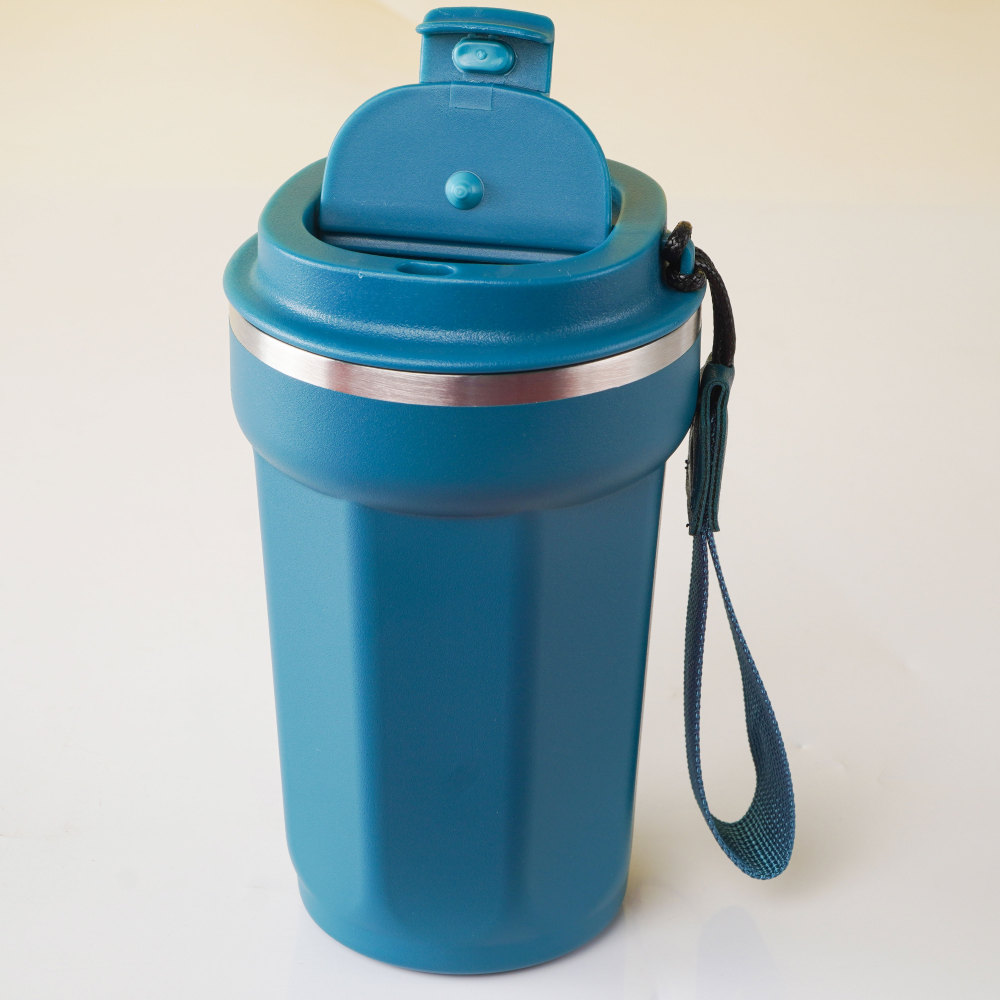 Vaso de viaje Credrink Coffee reabastecido, taza de café aislada de 16 oz/14 oz con tapa, termo de café a prueba de fugas, vaso de café para bebidas frías y calientes, taza térmica reutilizable de acero inoxidable