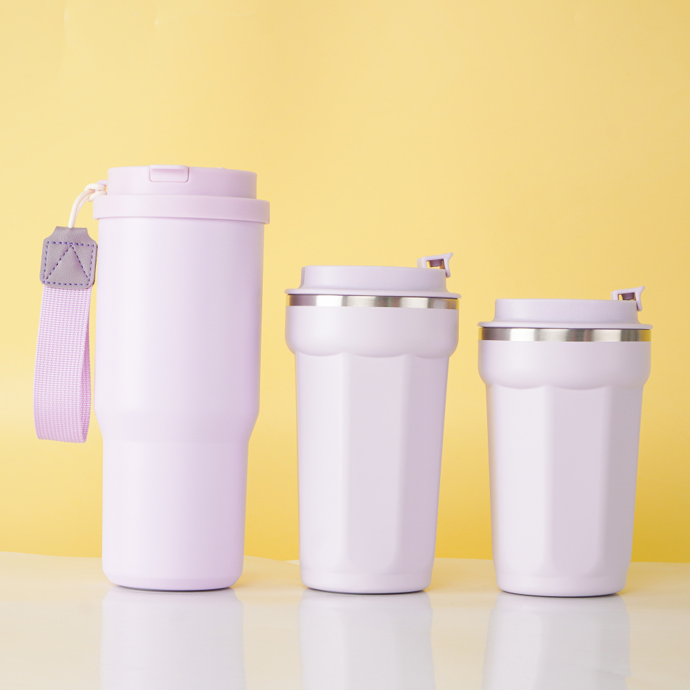 Credrink Coffee Travel tumbler 26oz 16oz 14oz Insulated Coffee Mug with 2-in -1 functional lid Leak proof Coffee Thermos Coffee Tumbler for Hot Cold Drinks Stainless Steel Reusable Thermal Cup