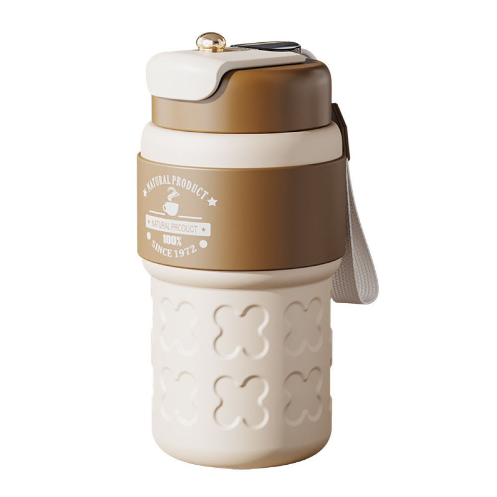 Vaso de viaje de café al vacío de doble pared Credrink, interior 316, exterior 304, taza de café con tapa, termo de café a prueba de fugas, vaso de café para bebidas frías y calientes, taza térmica reutilizable de acero inoxidable