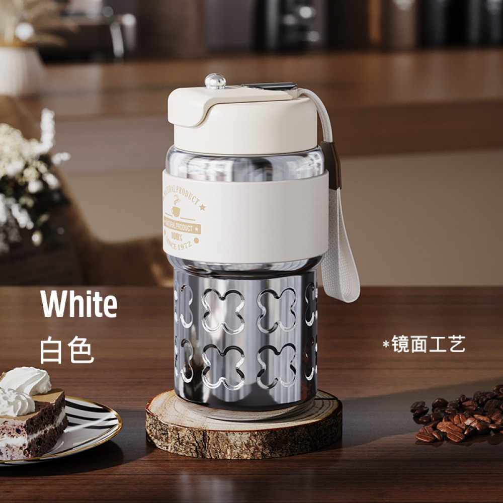 Vaso de viaje de café al vacío de doble pared Credrink, interior 316, exterior 304, taza de café con tapa, termo de café a prueba de fugas, vaso de café para bebidas frías y calientes, taza térmica reutilizable de acero inoxidable