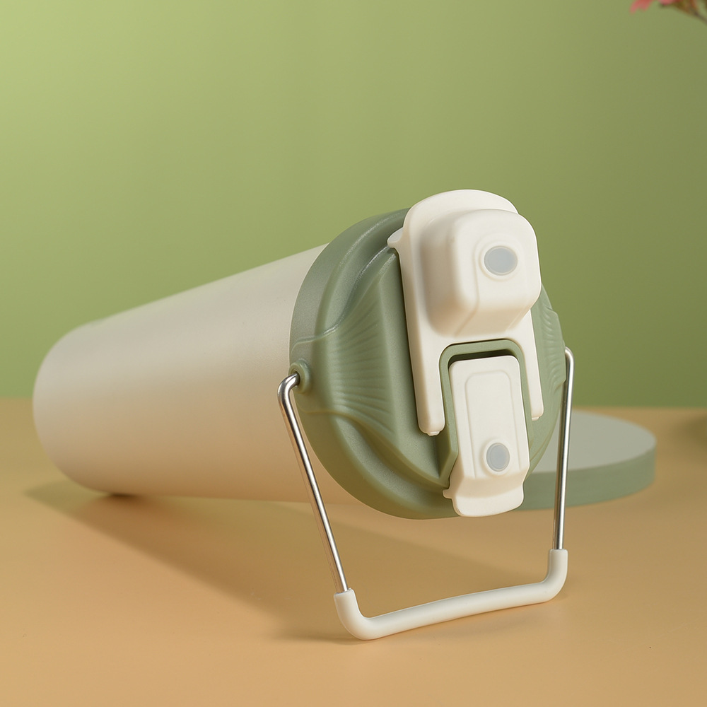 Credrink 500ml 750ml Coffee Travel tumbler Insulated Coffee Mug with handle Lid Leak proof Coffee Thermos  for Hot Cold Drinks Stainless Steel Reusable Thermal Cup