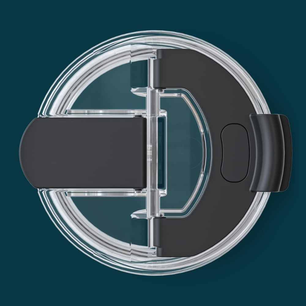 Vaso de café de doble pared Credrink para dos bebidas, taza de café aislada con tapa, termo de café a prueba de fugas, vaso de café para bebidas frías y calientes, taza térmica reutilizable de acero inoxidable