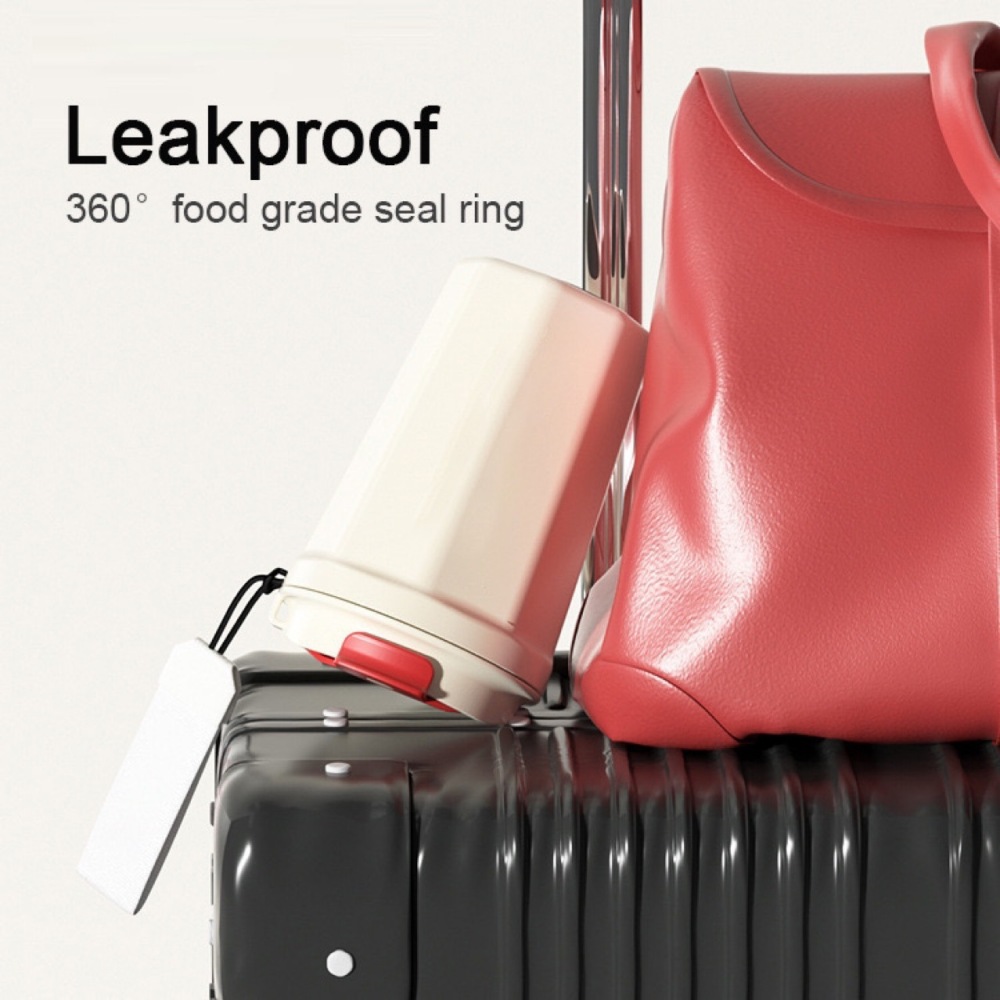 Credrink 380ml Coffee Travel tumbler Insulated Coffee Mug with Lid Leak proof Coffee Thermos with handle for Hot Cold Drinks