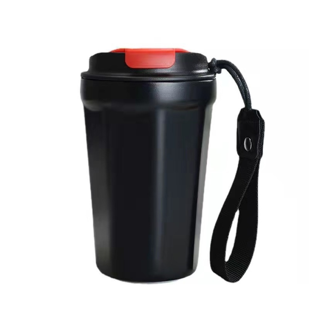 Credrink 380ml Coffee Travel tumbler Insulated Coffee Mug with Lid Leak proof Coffee Thermos with handle for Hot Cold Drinks