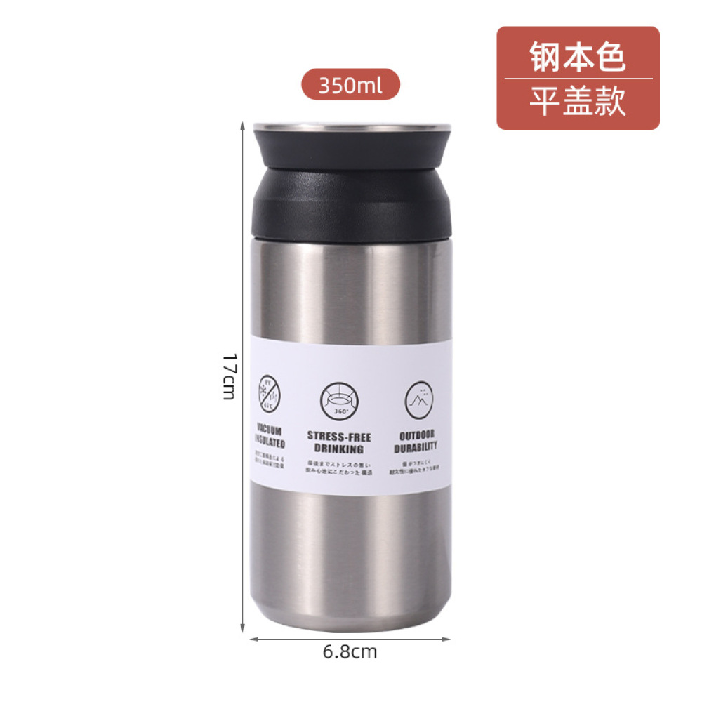 Credrink 500ml 커피 여행 머그 17oz 뚜껑이 있는 단열 커피 머그 누수 방지 커피 보온병 커피 텀블러 따뜻한 차가운 음료용 스테인리스 스틸 재사용 가능 열 컵