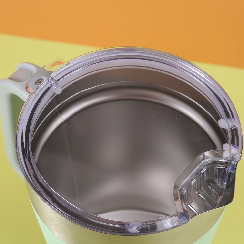 Vaso de viaje para café con aislamiento al vacío de doble pared Credrink, taza térmica de acero inoxidable reutilizable con tapa, a prueba de fugas para bebidas frías y calientes