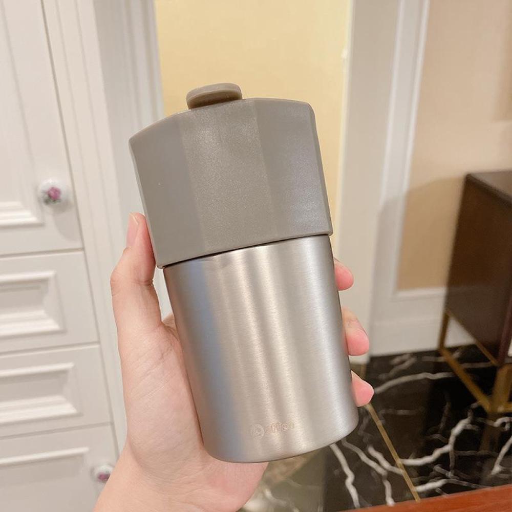 Vaso de viaje para café Credrink, taza de café aislada con tapa, termo para café a prueba de fugas, vaso de café para bebidas frías y calientes, taza térmica reutilizable de acero inoxidable