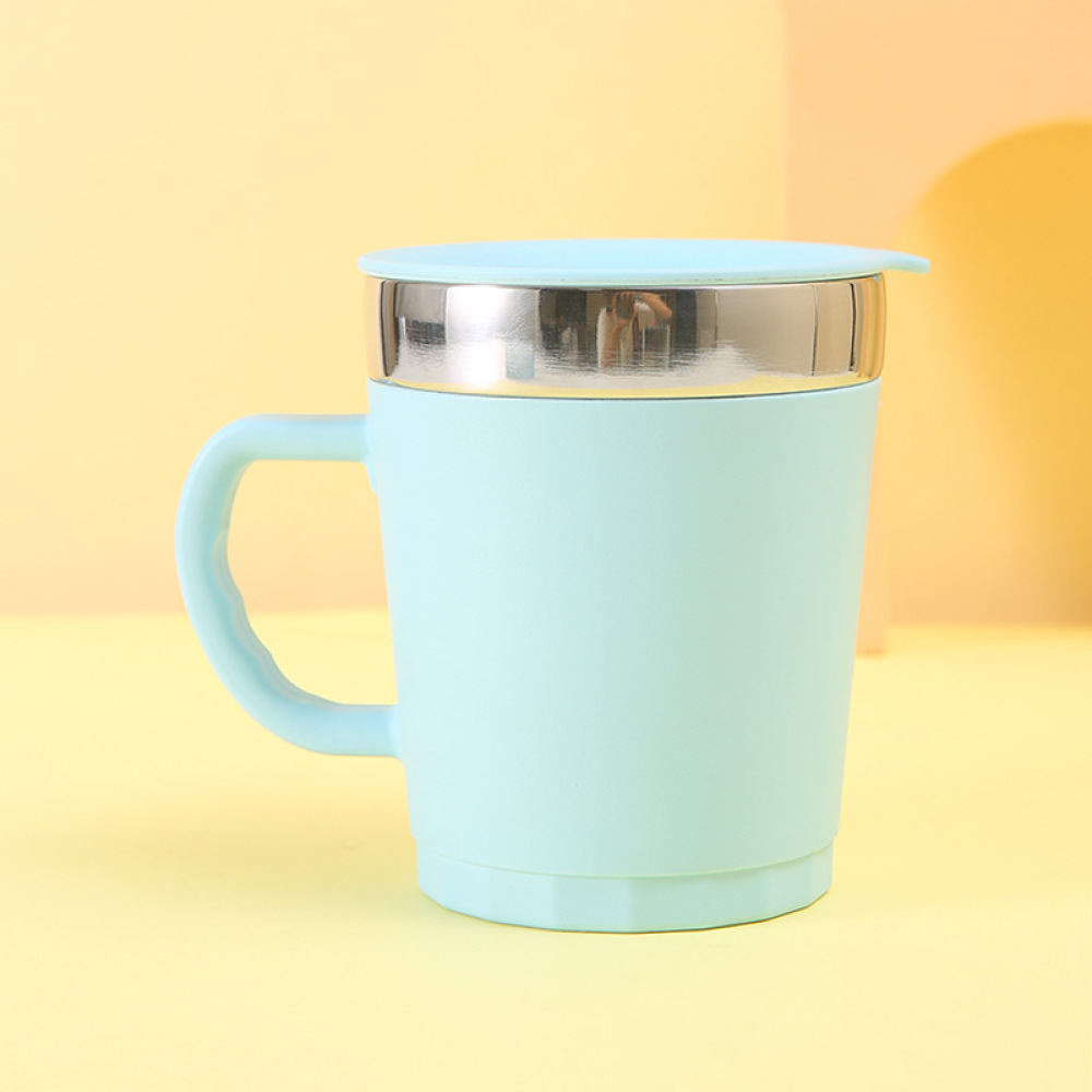 크레드링크 커피 여행용 텀블러 귀여운 더블월 커피 머그 손잡이와 뚜껑 포함