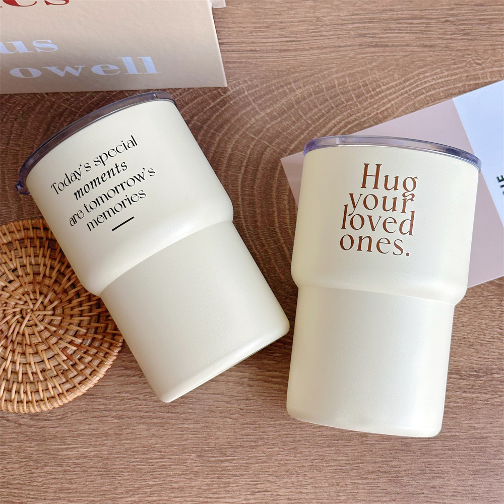 Стакан для кофе Credrink 500 мл с симпатичным дизайном, двойной стенкой, вакуумной изоляцией и герметичной крышкой