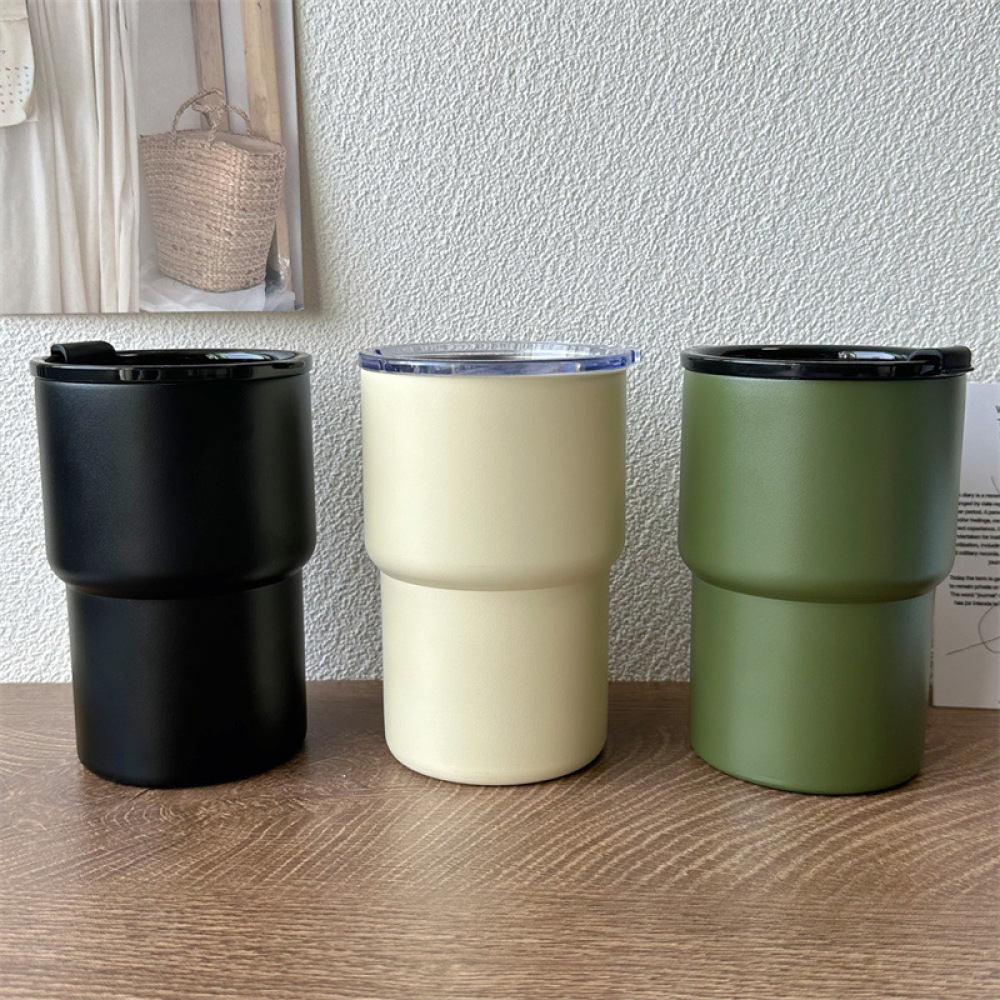 Стакан для кофе Credrink 500 мл с симпатичным дизайном, двойной стенкой, вакуумной изоляцией и герметичной крышкой