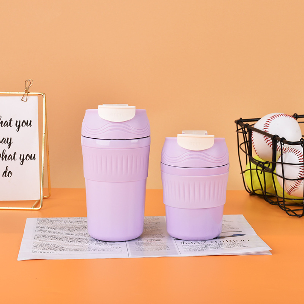 Credrink Coffee Travel tumbler 350ml 500ml Insulated Coffee Mug with Lid Leak proof Coffee Thermos Coffee Tumbler for Hot Cold Drinks Stainless Steel Reusable Thermal Cup