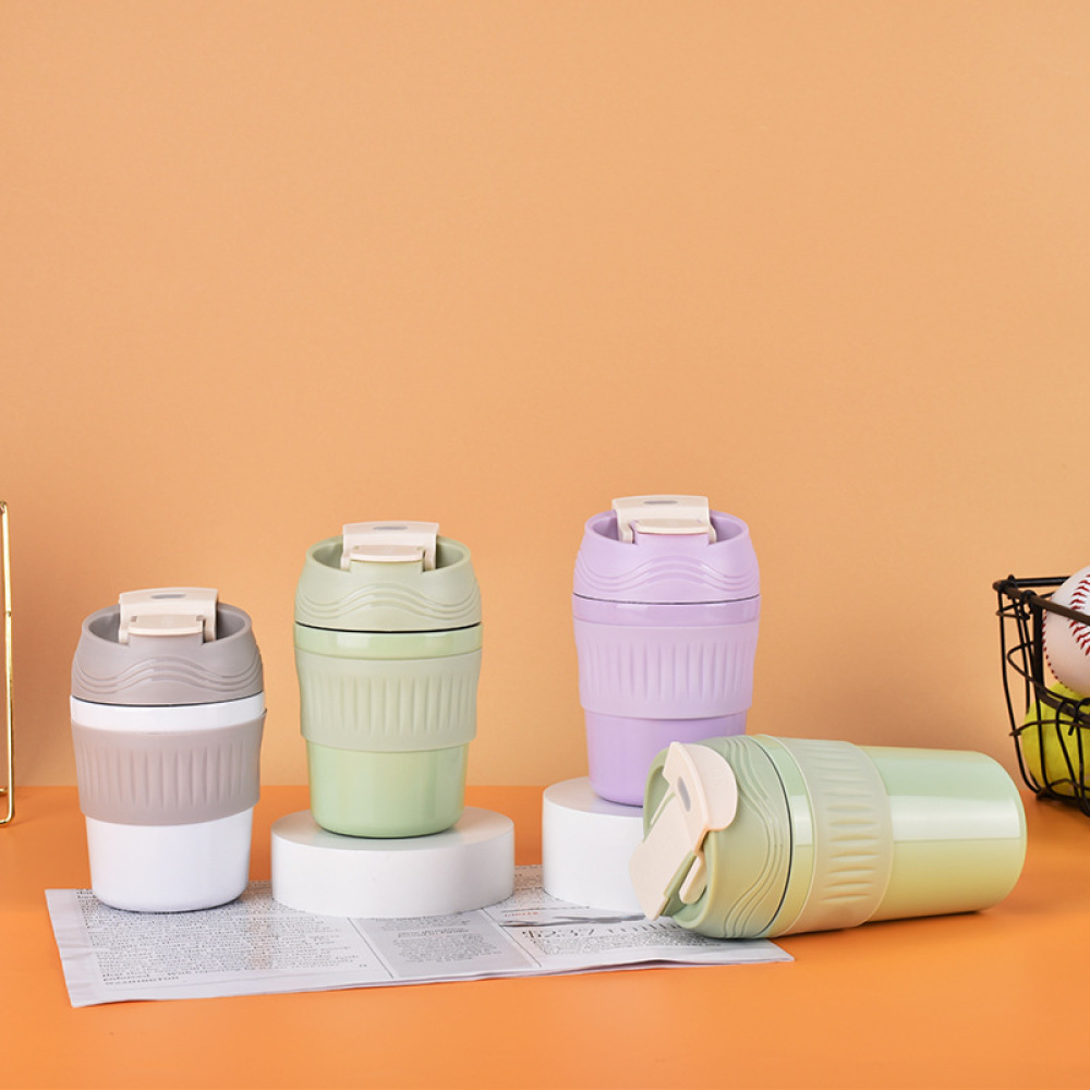 Credrink Coffee Travel tumbler 350ml 500ml Insulated Coffee Mug with Lid Leak proof Coffee Thermos Coffee Tumbler for Hot Cold Drinks Stainless Steel Reusable Thermal Cup