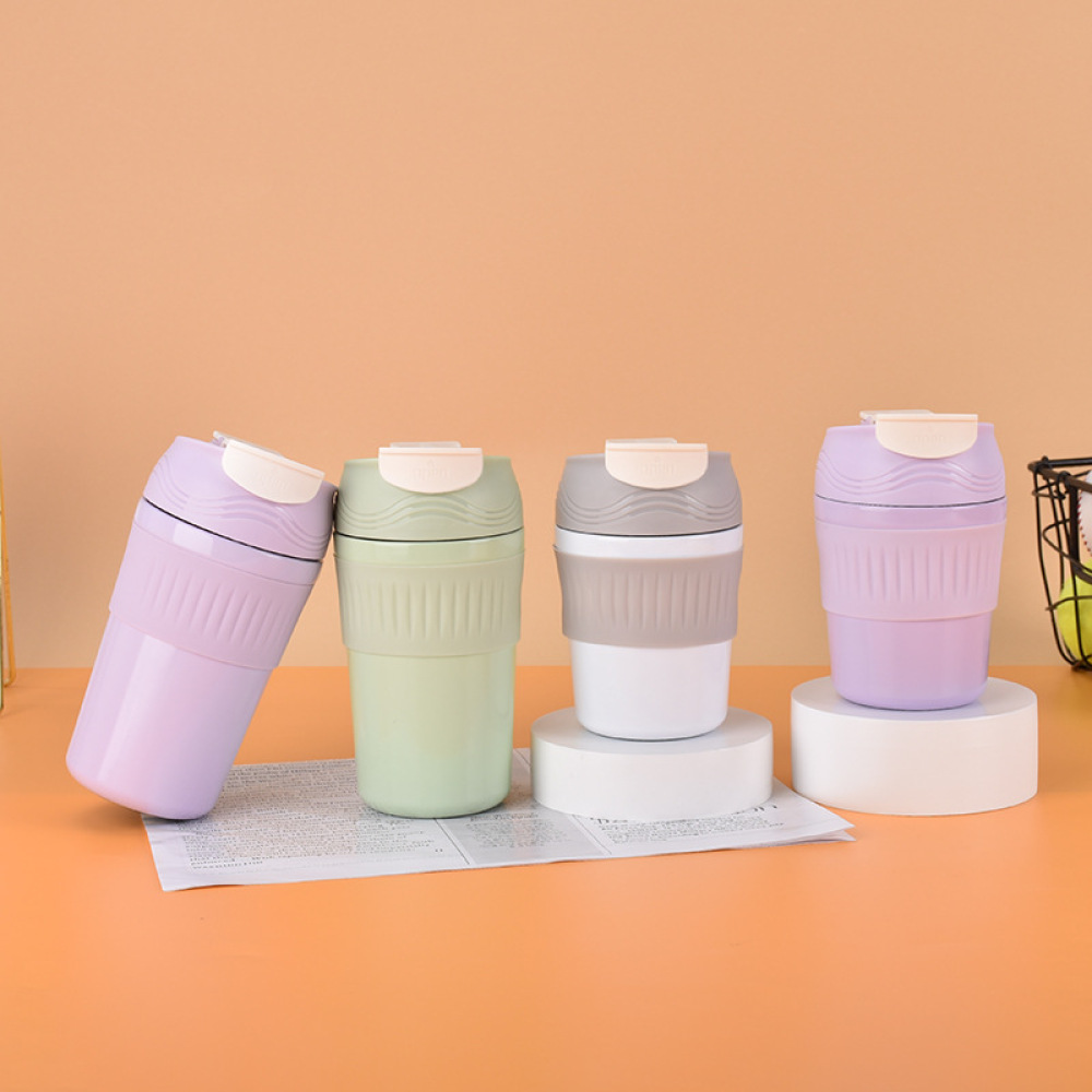 Credrink Coffee Travel tumbler 350ml 500ml Insulated Coffee Mug with Lid Leak proof Coffee Thermos Coffee Tumbler for Hot Cold Drinks Stainless Steel Reusable Thermal Cup