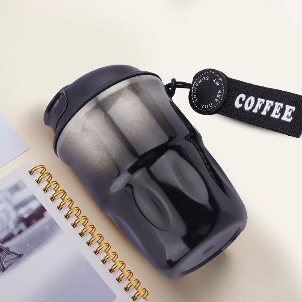 Credrink 320ml Coffee Travel tumbler Insulated Coffee Mug with Lid Leak proof Coffee Thermos Coffee Tumbler for Hot Cold Drinks Stainless Steel Reusable Thermal Cup