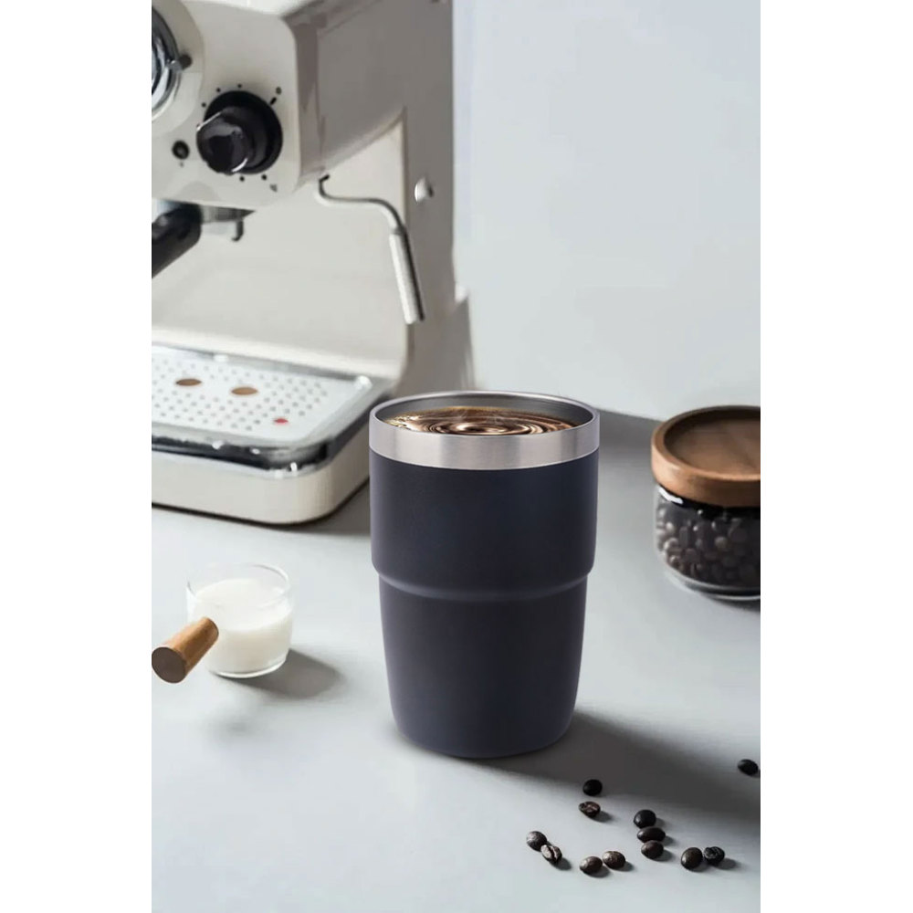 Credrink 240ml double wall Coffee Travel tumbler Insulated vacuum Stackable espresso cup Coffee Mug