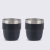 Credrink 120ml double wall Coffee Travel tumbler Insulated vacuum Stackable espresso cup Coffee Mug 