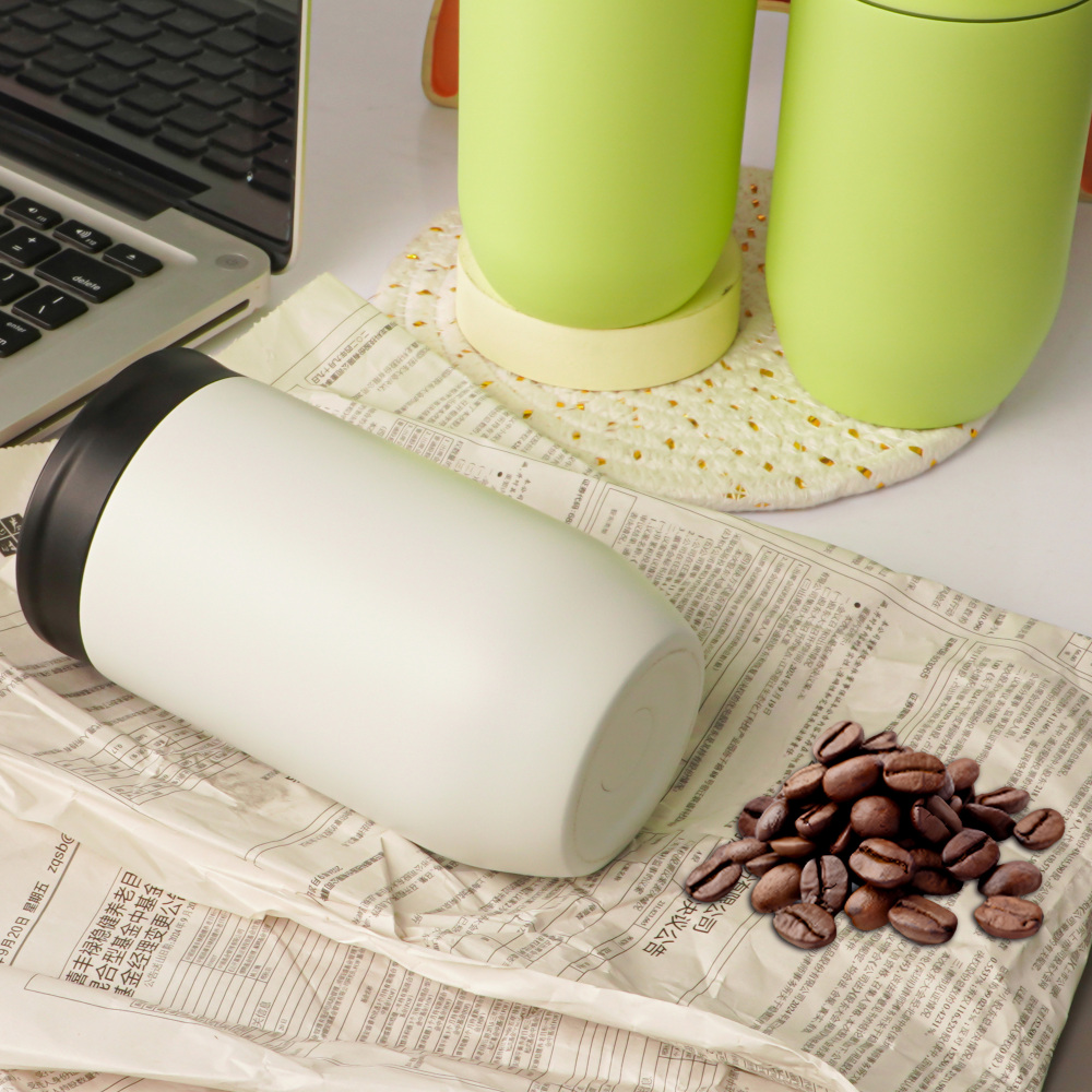 Credrink Coffee Travel tumbler 350ml 500ml Insulated Coffee Mug with Lid Leak proof Coffee Thermos Coffee Tumbler for Hot Cold Drinks Stainless Steel Reusable Thermal Cup